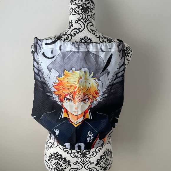 Haikyuu Manga Anime drawstring bag with lovely artwork perfect for school & work - Picture 4 of 4